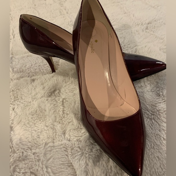Kate Spade Burgundy Women's Pumps - Picture 2 of 6